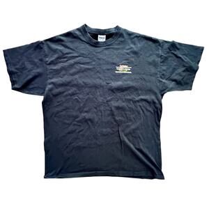 Miller Genuine Draft Mens Womens Black Logo Graphic T-Shirt Size L/XL
